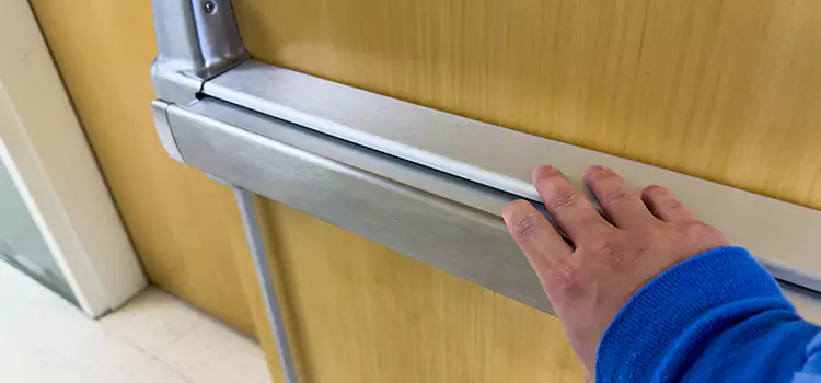 Installing a Push Bar on a Door Live Oak